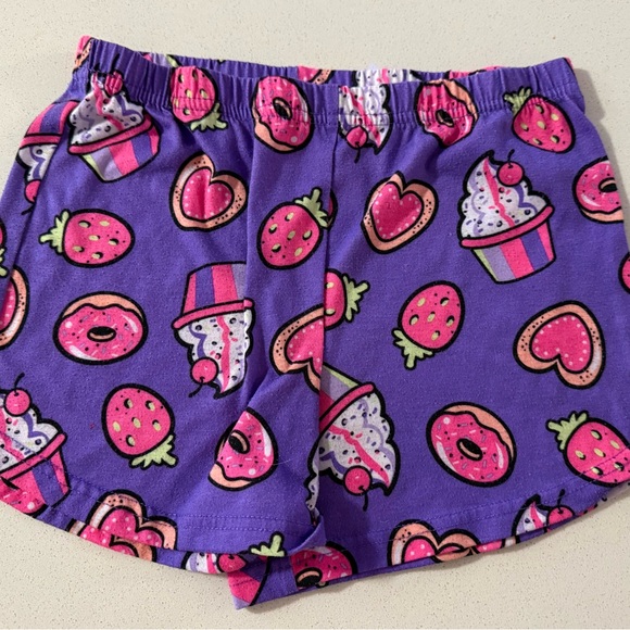 Other - Purple Cupcake and Donut Kids Shorts 10/12 Comfy